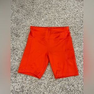 Bright biker shorts